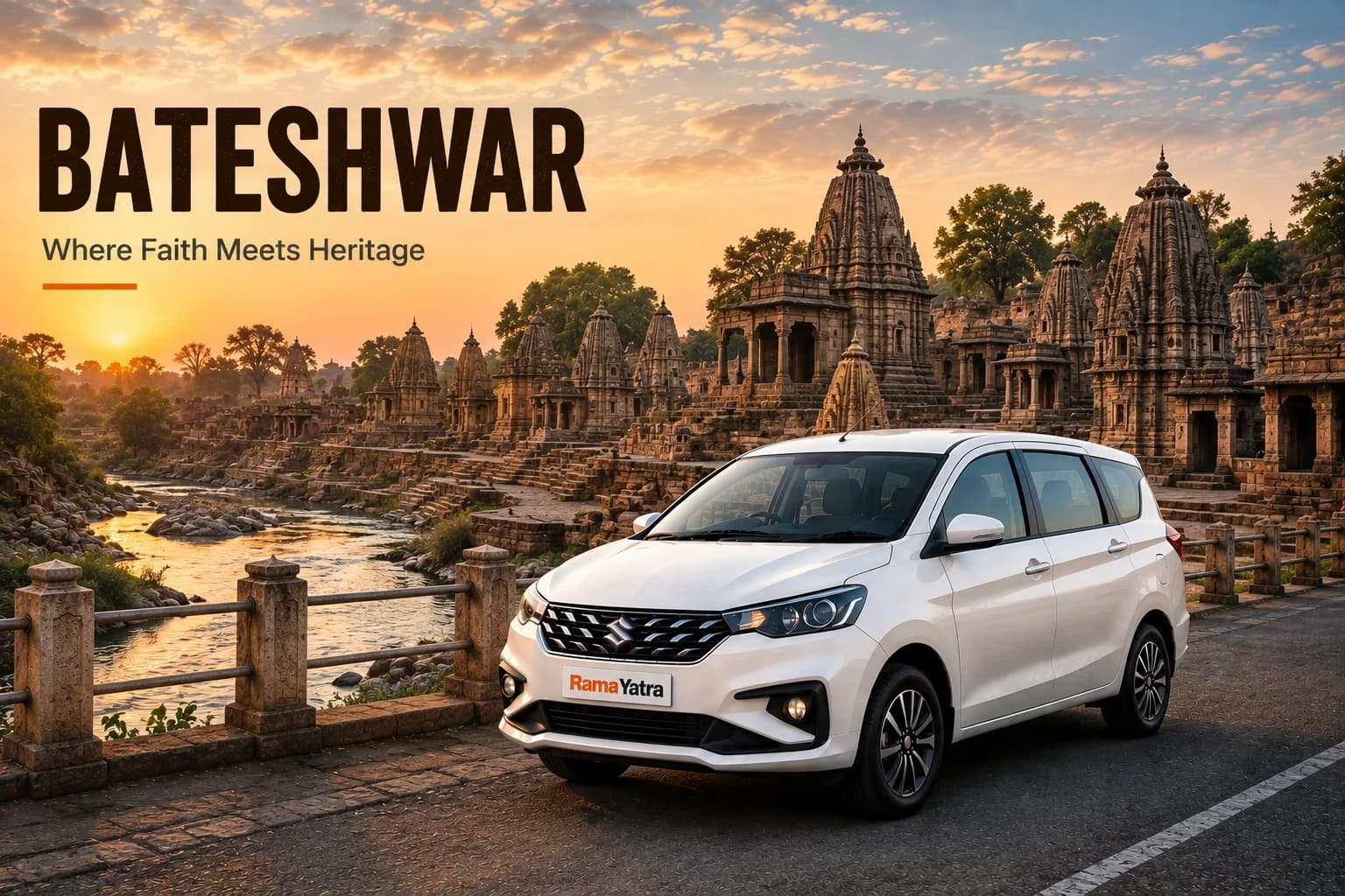 Faridabad to Bateshwar taxi travel guide