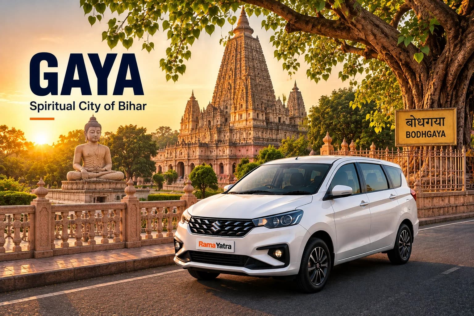 Faridabad to Gaya taxi travel guide
