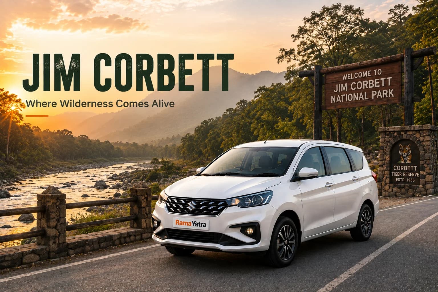 Faridabad to Jim Corbett taxi travel guide