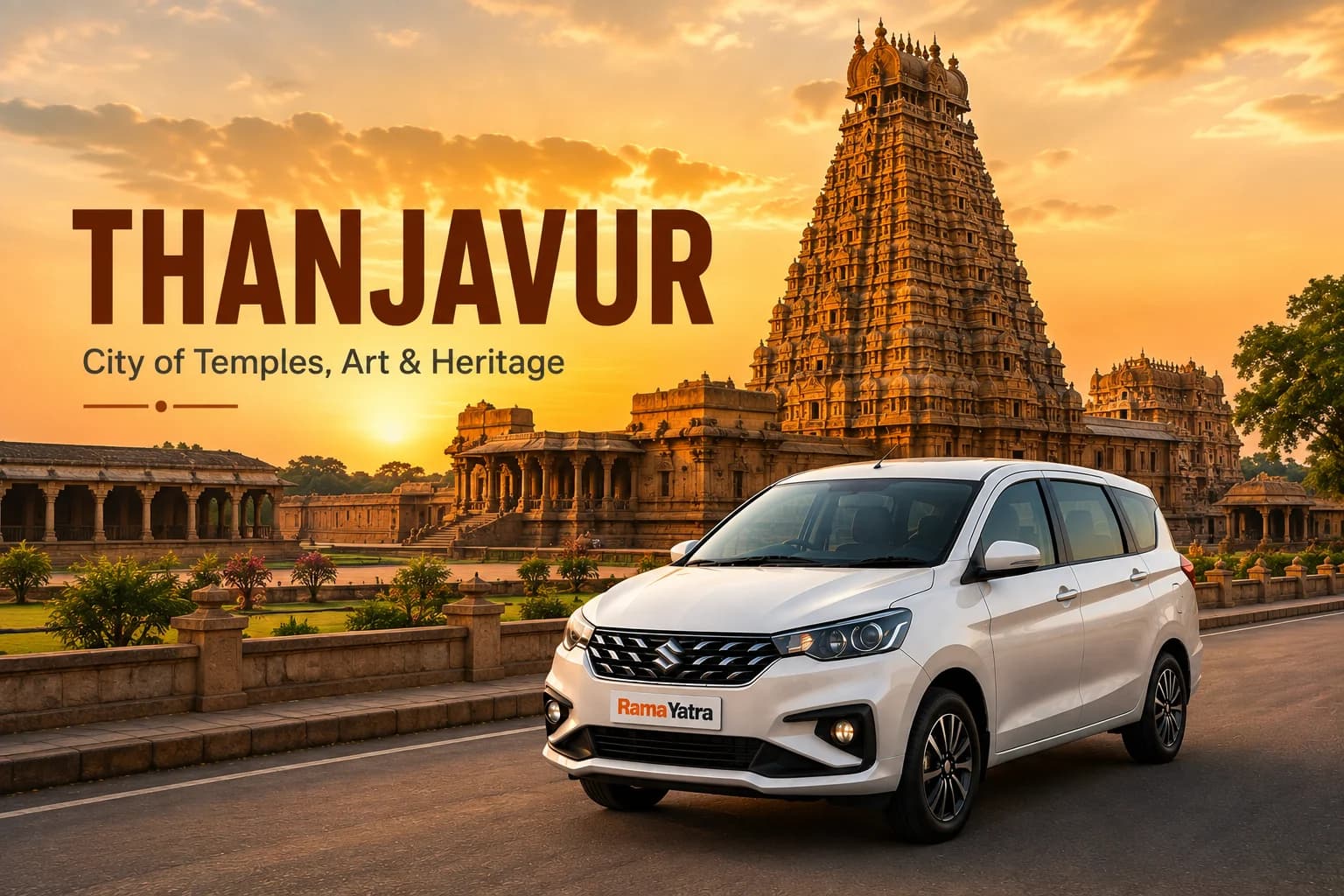 Faridabad to Thanjavur taxi travel guide